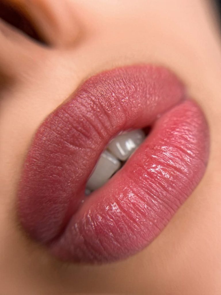 Permanent lip makeup