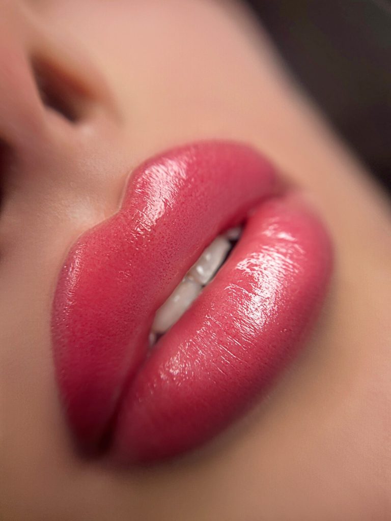 Permanent lip makeup